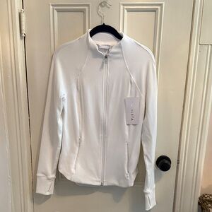 Athleta White zip up Jacket for Women